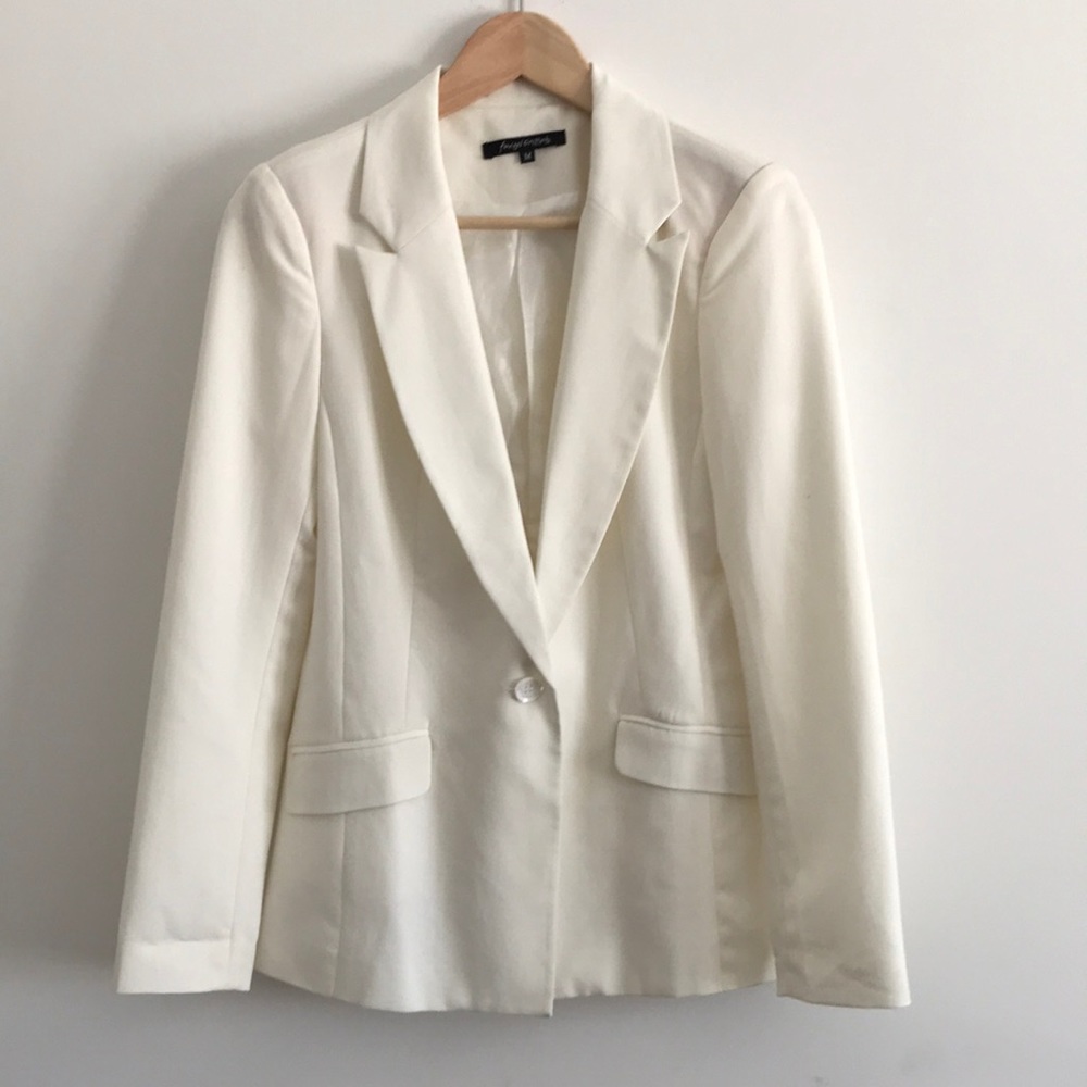 Foreign Exchange White Blazer